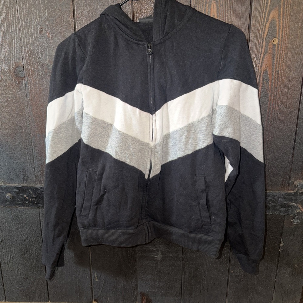 Athletic Works Zip-up Juniors Size XL (14-16) Retro Look Cotton Blend Hood Q